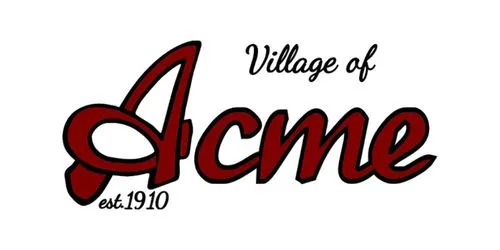 Village of Acme, established 1910